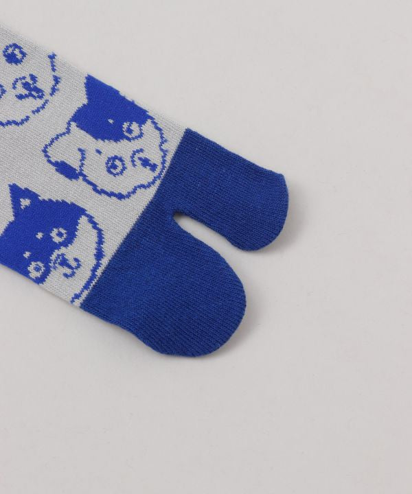 Kaya Tabi Split-Toe Socks Dog Faces 25-28cm — product image 6