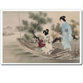 Ukiyo-e Mouse Pad — Momijigari Maple Viewing