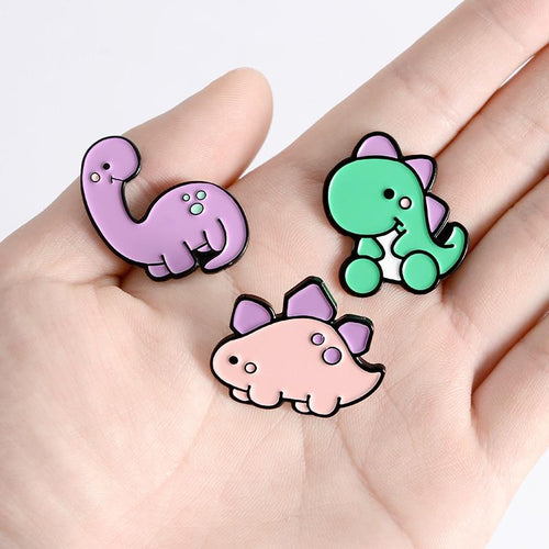 Baby Dino Pastel Kimokawa Enamel Pin Set