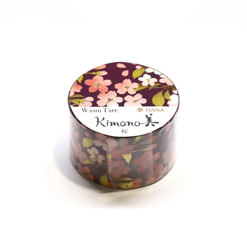 Kimono-bi Sakura Washi Masking Tape, 25 mm