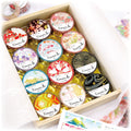 Kimono-bi Washi Tape 12-Roll Set in Paulownia Box