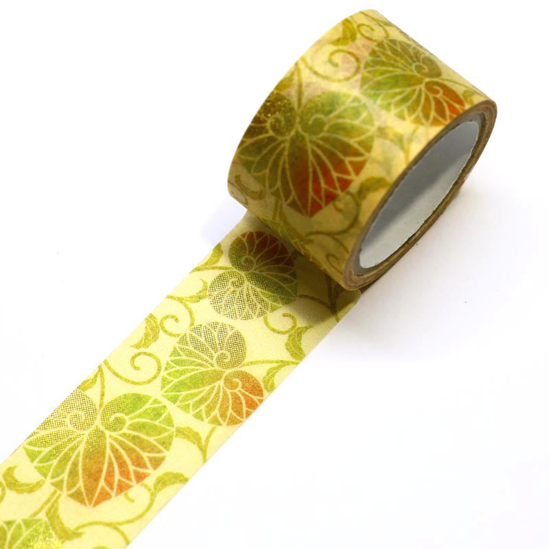 Kimono-bi Washi Tape, Aoi Leaves 25 mm — product image 2