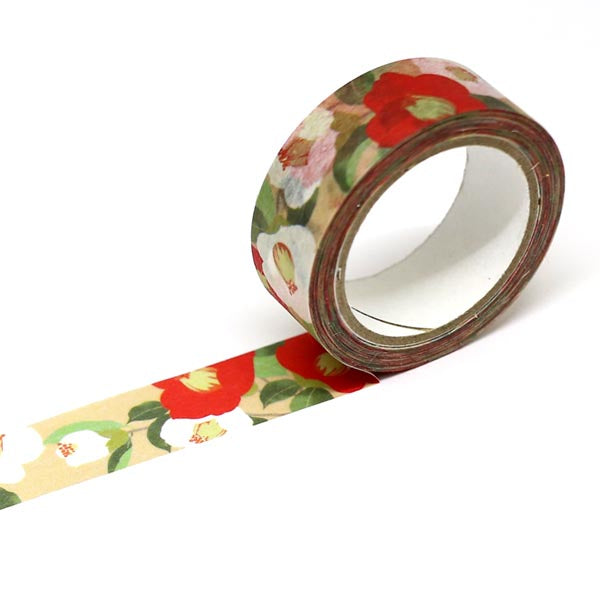 Kimono-bi Washi Tape, Camellia 15 mm — product image 2