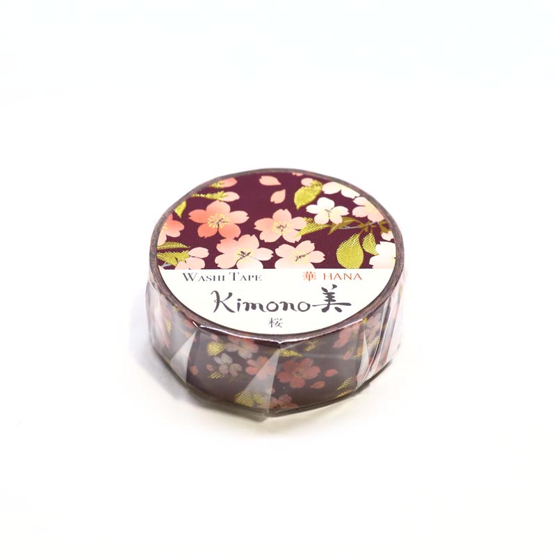 Kimono-bi Washi Tape, Cherry Blossom 15 mm