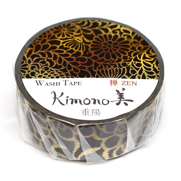 Kimono-bi Washi Tape, Choyo Chrysanthemum Festival 15 mm