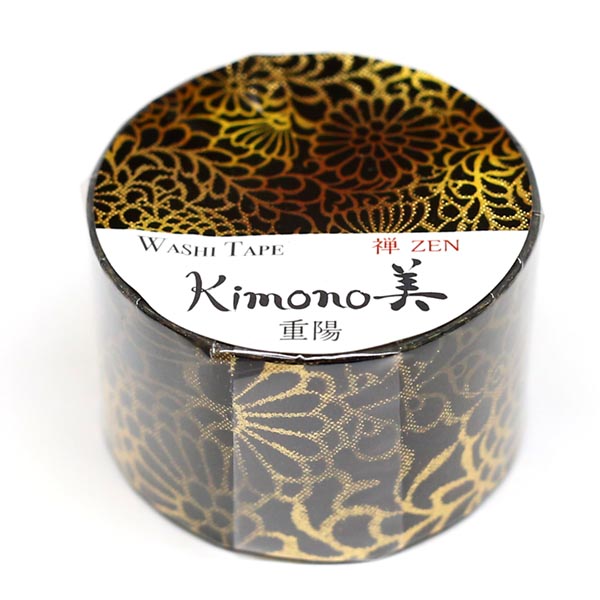 Kimono-bi Washi Tape, Choyo Chrysanthemum Festival 25 mm