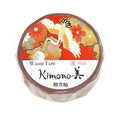 Kimono-bi Washi Tape, Cranes and Snow Rings 15 mm
