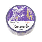 Kimono-bi Washi Tape, Cranes in Clouds 15 mm