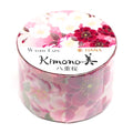 Kimono-bi Washi Tape, Double Cherry Blossoms 25 mm