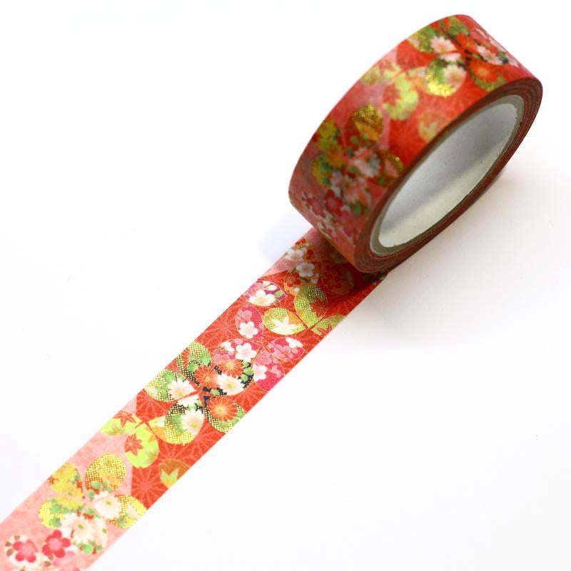 Kimono-bi Washi Tape, Four Seasons Cherry Blossom 15 mm — product image 2