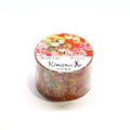 Kimono-bi Washi Tape, Four Seasons Flowers and Cherry Blossoms 25 mm
