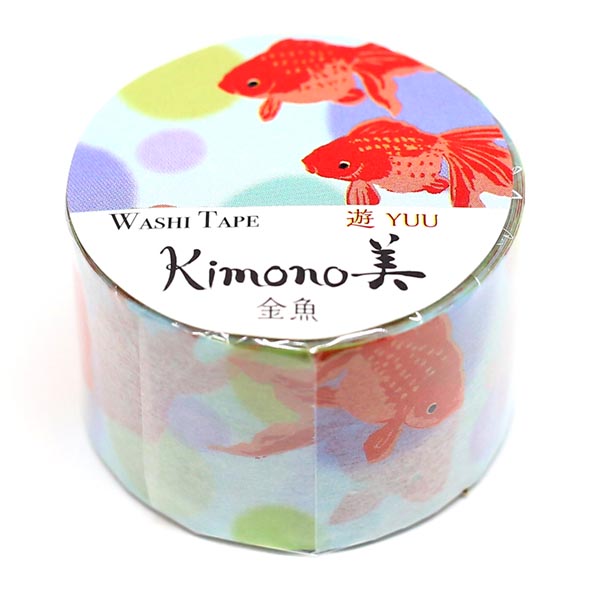 Kimono-bi Washi Tape, Goldfish 25 mm