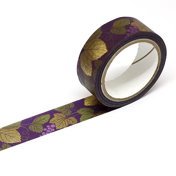 Kimono-bi Washi Tape, Grapes 15 mm — product image 2