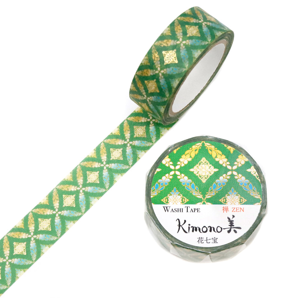 Kimono-bi Washi Tape, Hana-Shippo 15 mm — product image 3