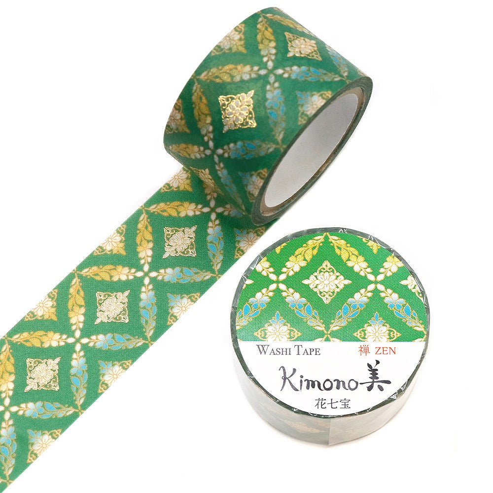 Kimono-bi Washi Tape, Hana Shippo 25 mm — product image 3