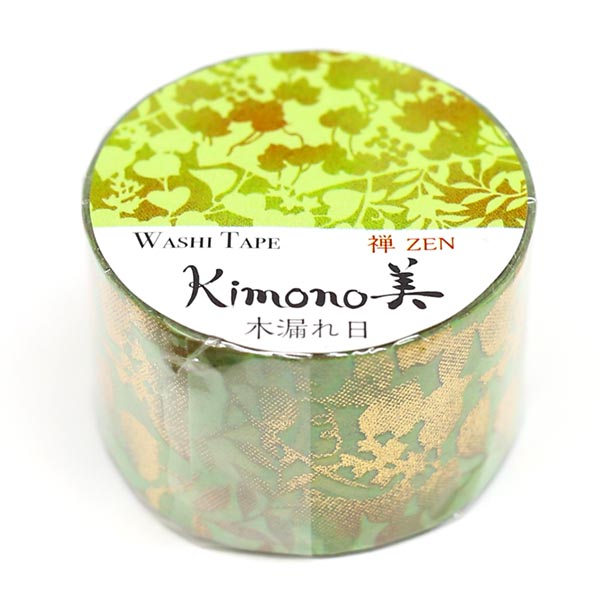 Kimono-bi Washi Tape, Komorebi Sunlight 25 mm