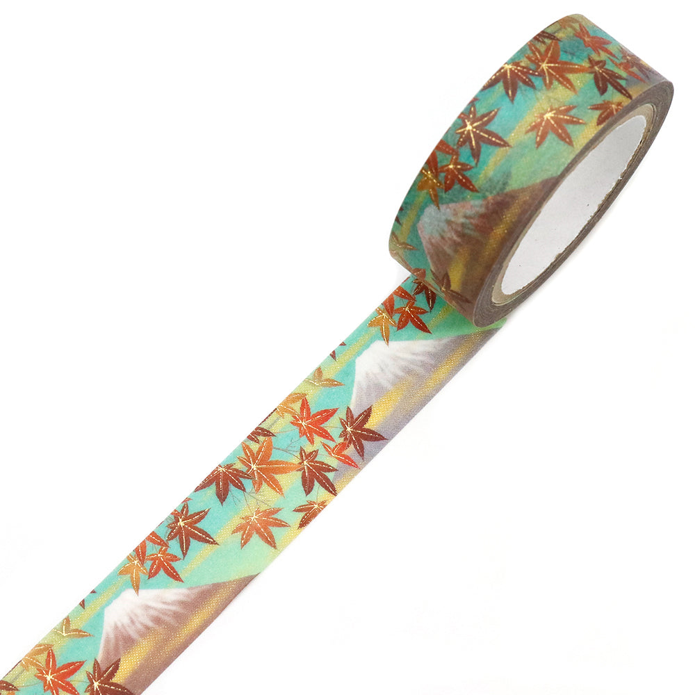 Kimono-bi Washi Tape, Mt. Fuji and Autumn Leaves 15 mm — product image 2