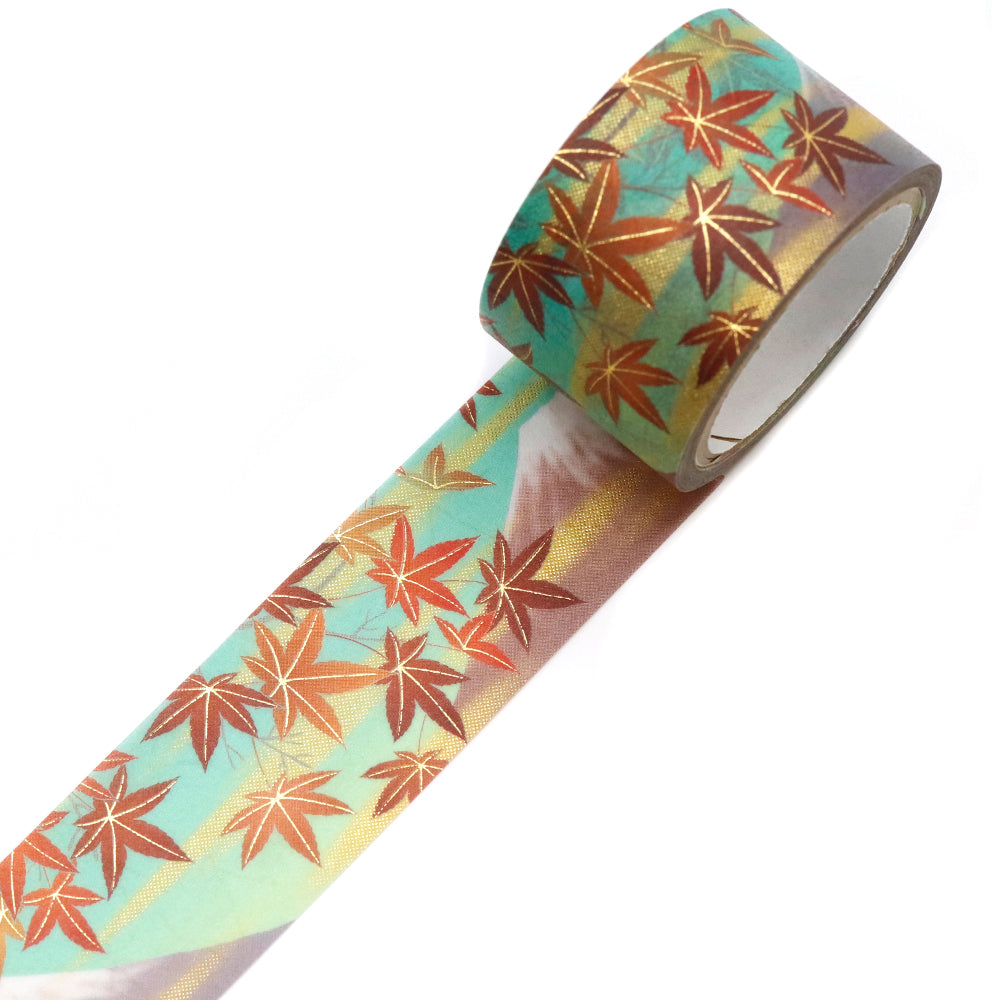 Kimono-bi Washi Tape, Mt. Fuji and Autumn Leaves 25 mm — product image 2