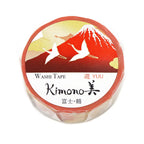 Kimono-bi Washi Tape, Mt. Fuji and Crane 15 mm