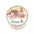 Kimono-bi Washi Tape, Mt. Fuji and Plum 25 mm