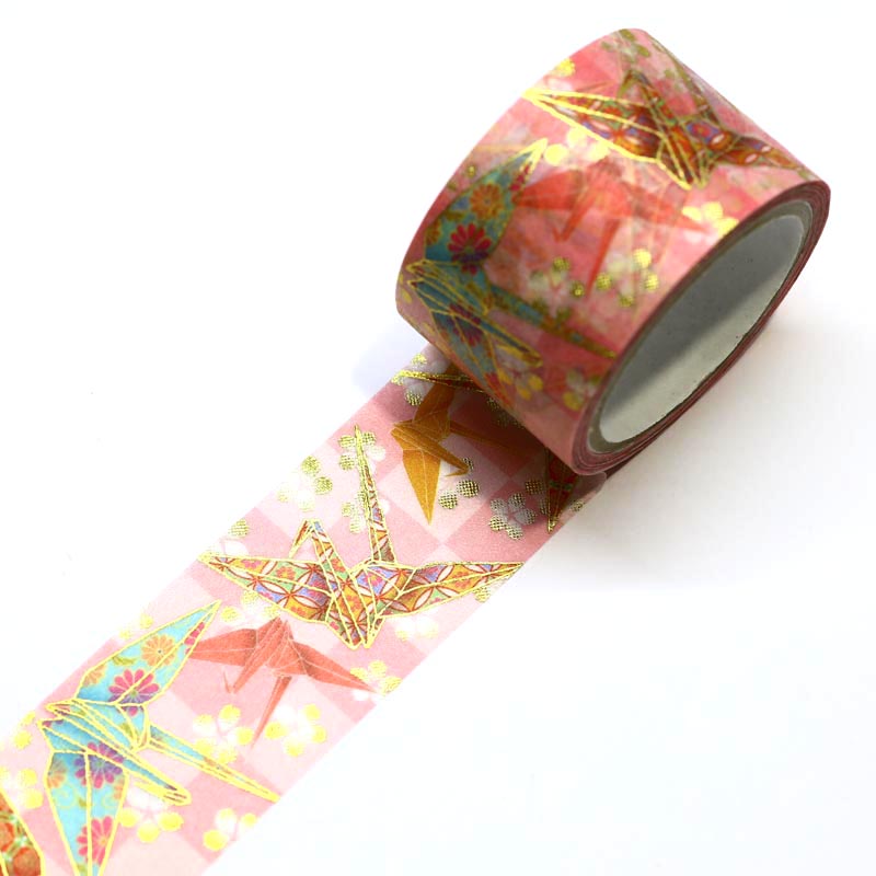 Kimono-bi Washi Tape, Origami Crane 25 mm — product image 2