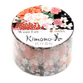 Kimono-bi Washi Tape, Peony, Chrysanthemum and Cherry Blossom 25 mm