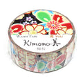 Kimono-bi Washi Tape, Plum and Cherry Blossoms 15 mm