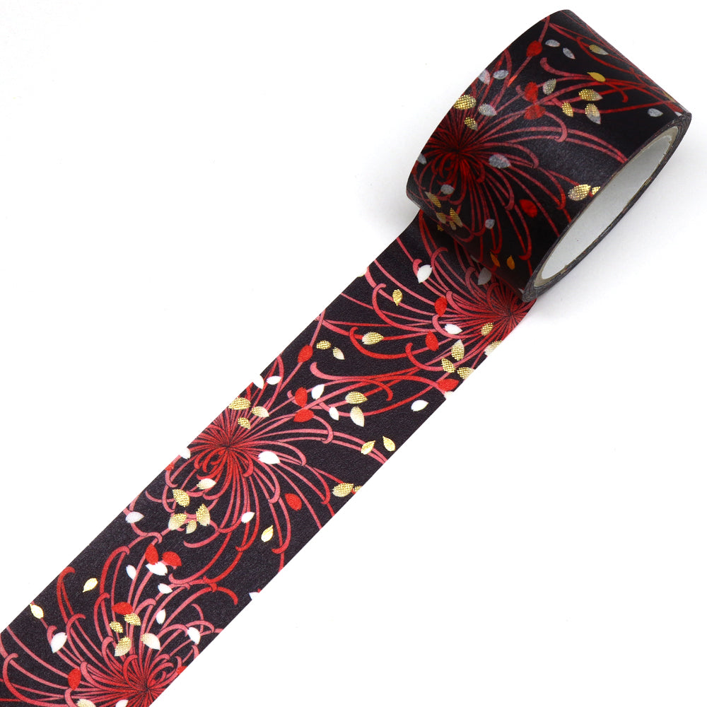 Kimono-bi Washi Tape, Rangiku Chrysanthemums 25 mm — product image 2