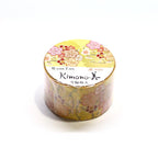 Kimono-bi Washi Tape, Snow Rings and Plum Roundels 25 mm