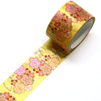 Kimono-bi Washi Tape, Snow Rings and Plum Roundels 25 mm — product image 2