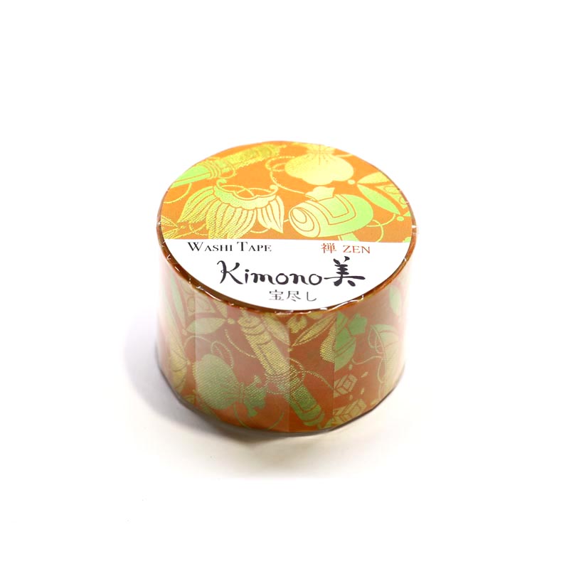 Kimono-bi Washi Tape, Takarazukushi Treasures 25 mm