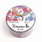 Kimono-bi Washi Tape, Twisted Plum Blossom 25 mm