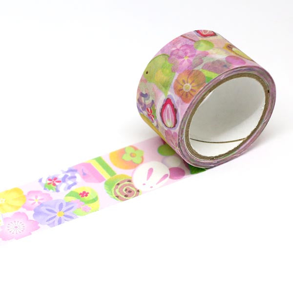 Kimono-bi Washi Tape, Wagashi Sweets 25 mm — product image 2