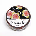 Kimono-bi Washi Tape, White Plum Blossom 15 mm