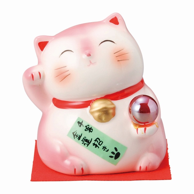 Kinsei Touki Senkyaku Lucky Cat Maneki-neko Peach