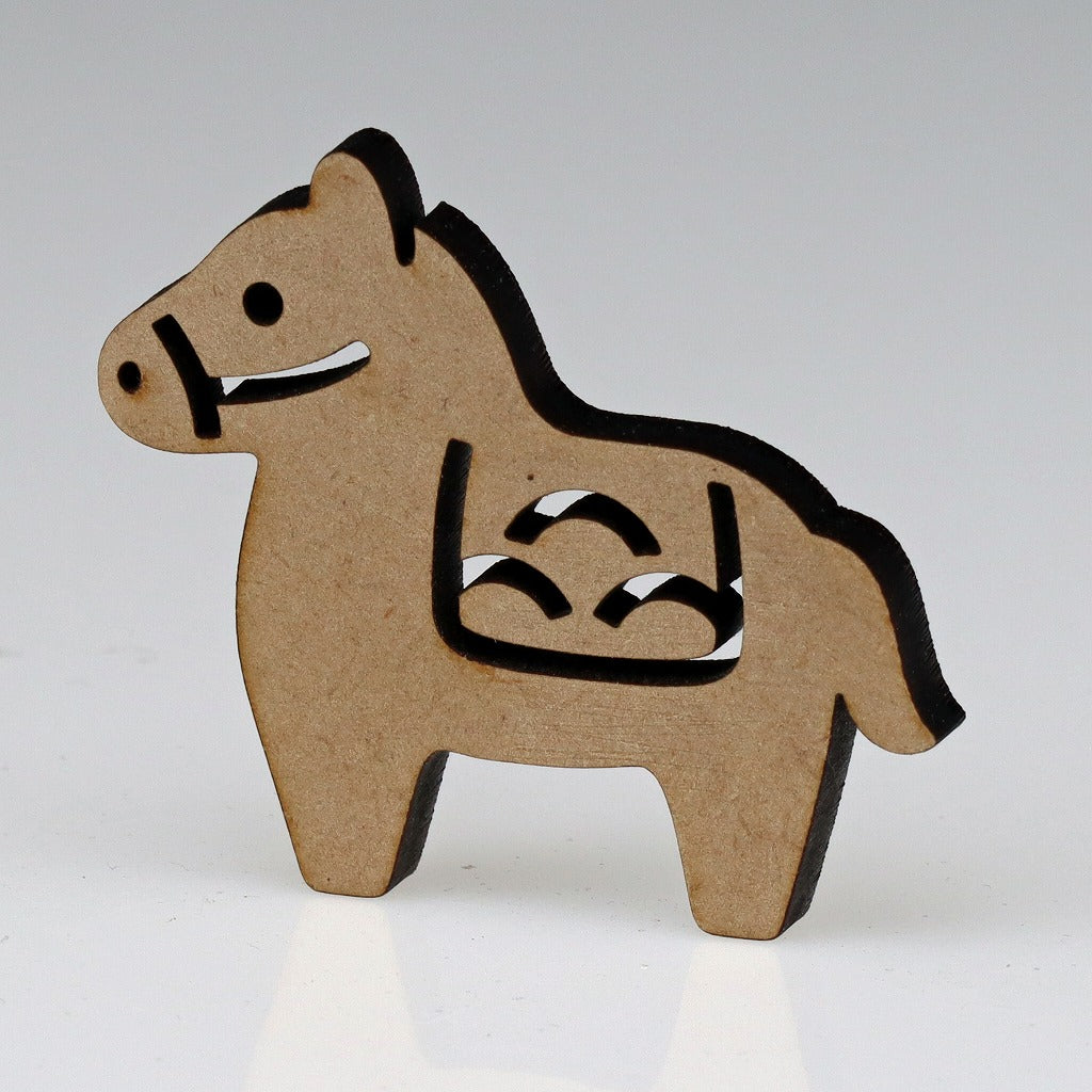 KOMONO Silhouette Mascot, Zodiac Horse