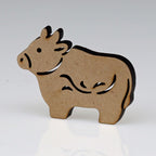 KOMONO Silhouette Mascot, Zodiac Ox
