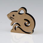 KOMONO Silhouette Mascot, Zodiac Rat
