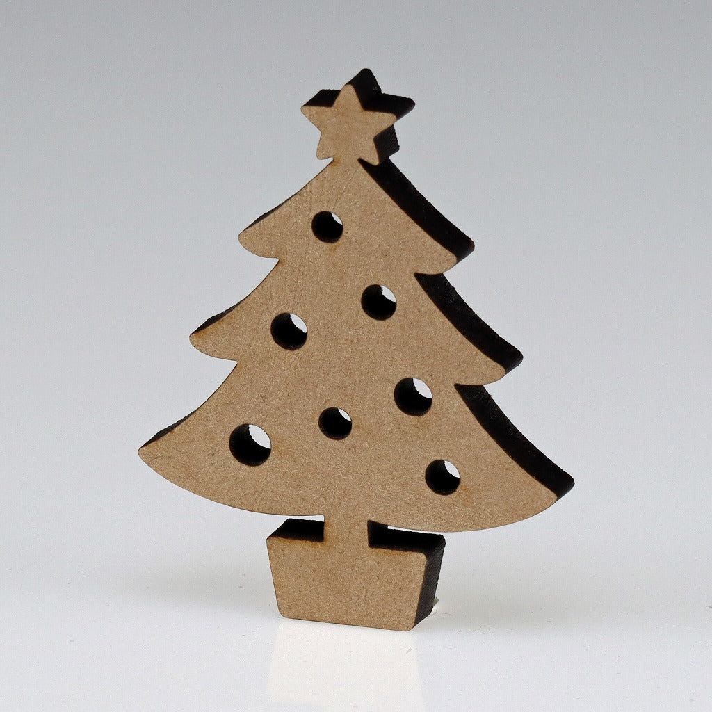 KOMONO Wooden Silhouette Mascot Christmas Tree