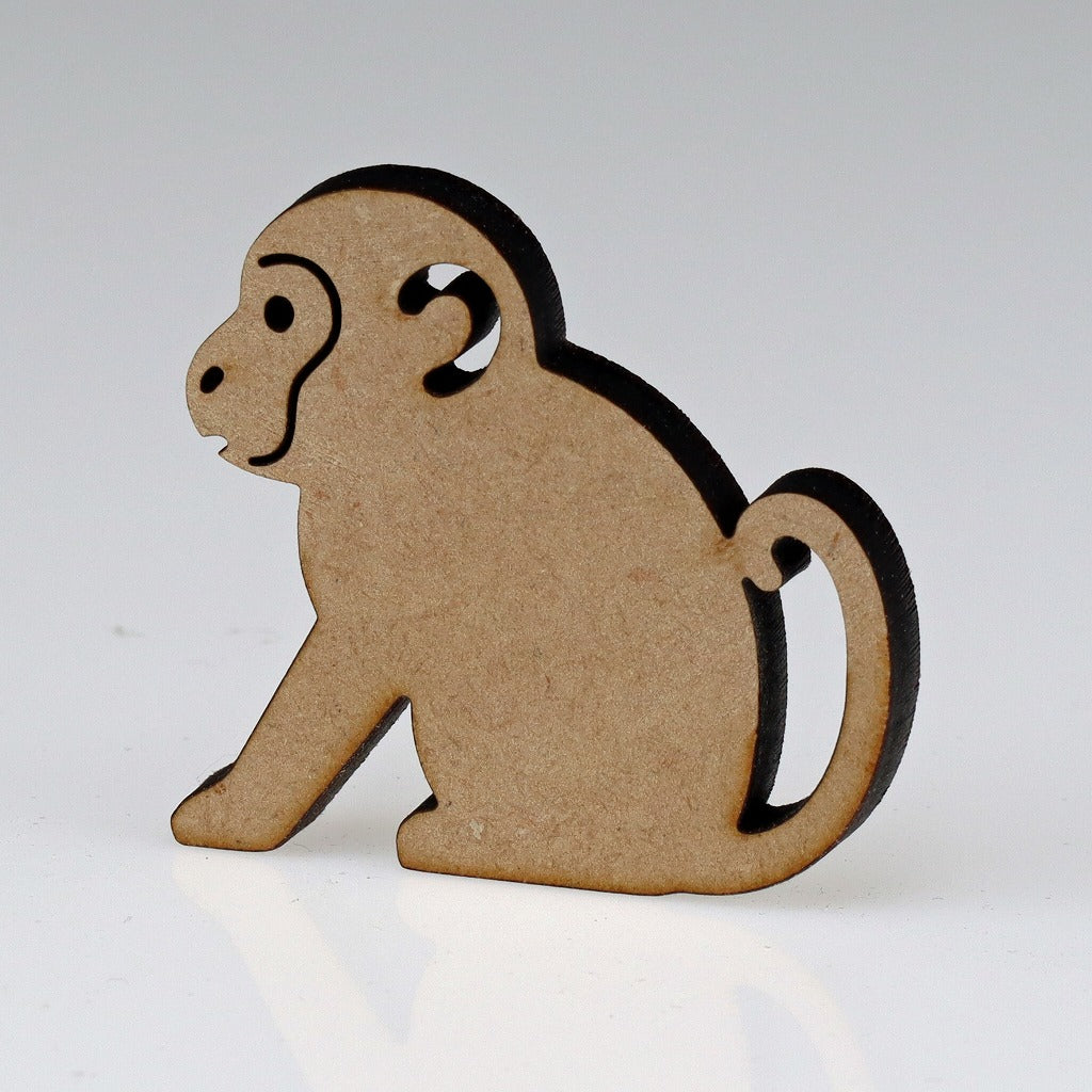 KOMONO Wooden Silhouette Mascot Monkey
