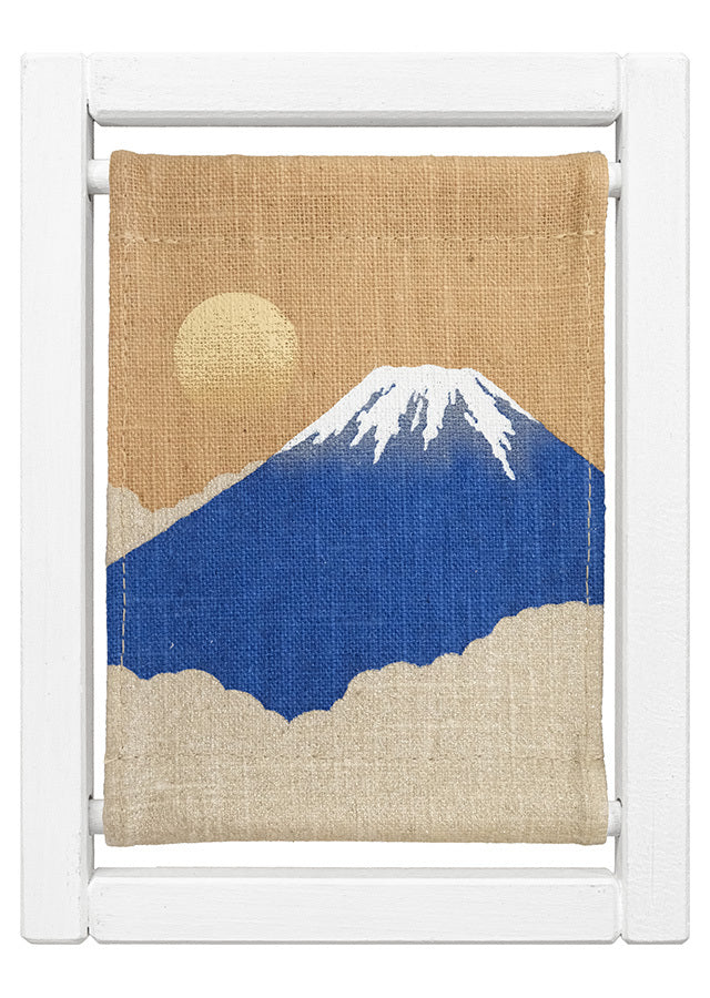 Koyomi Linen Art Frame, Blue Mt. Fuji