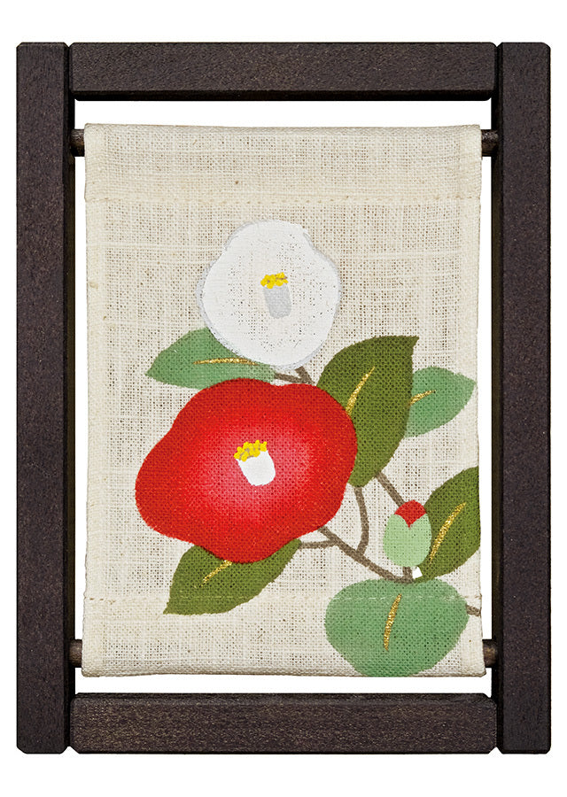 Koyomi Linen Art Frame, Camellia