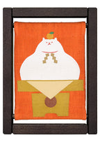 Koyomi Linen Art Frame, Cat Kagami Mochi