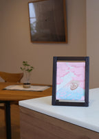 Koyomi Linen Art Frame, Cherry Petal Rafts — product image 2