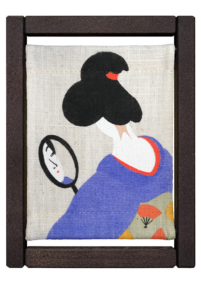 Koyomi Linen Art Frame, Flower Mirror