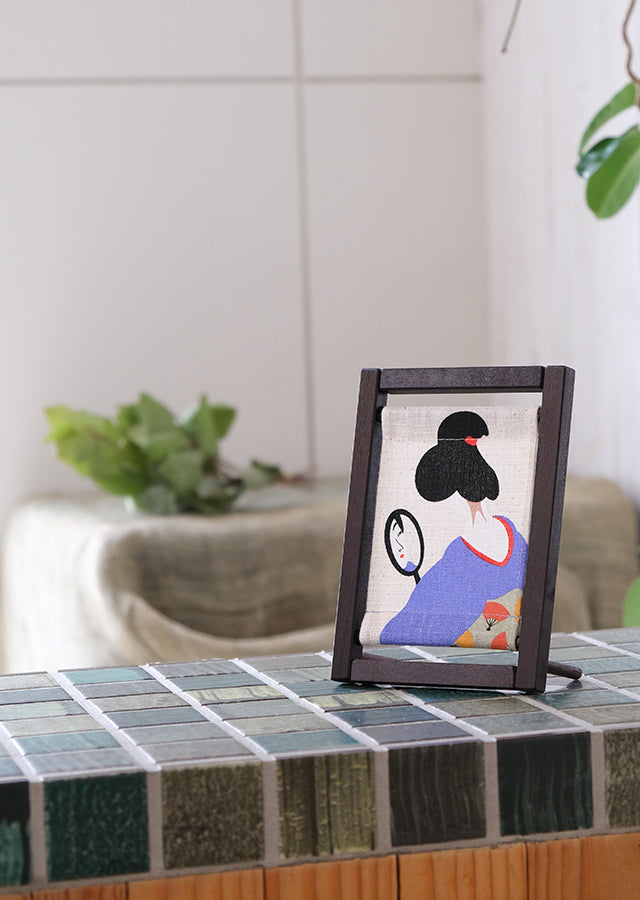 Koyomi Linen Art Frame, Flower Mirror — product image 2