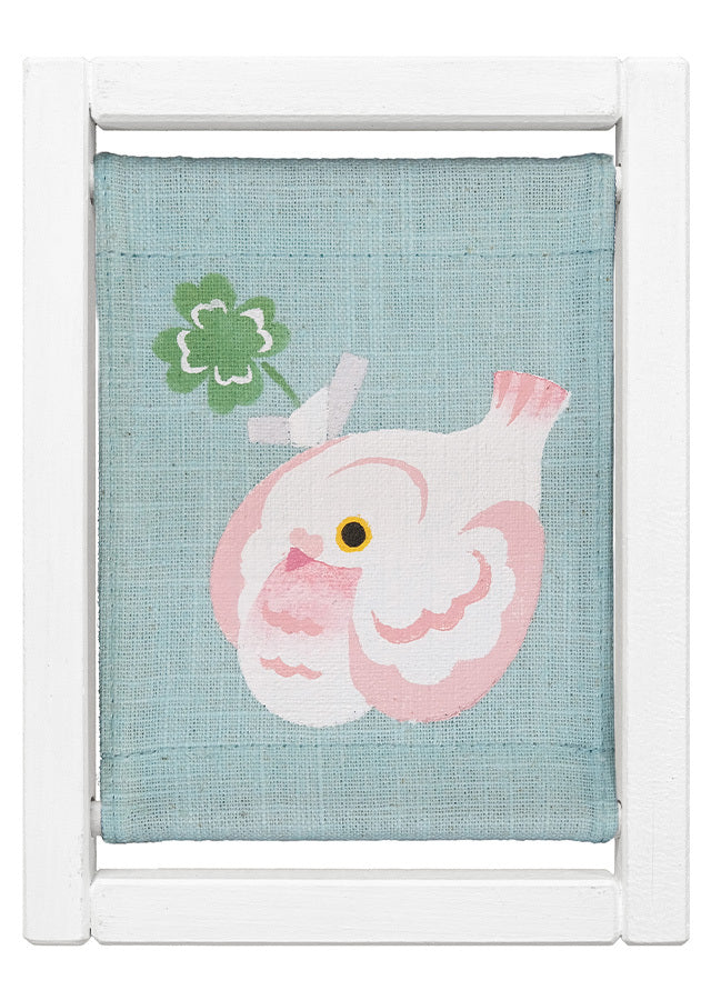 Koyomi Linen Art Frame, Hatobue Dove Whistle