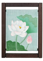 Koyomi Linen Art Frame, Lotus Flower