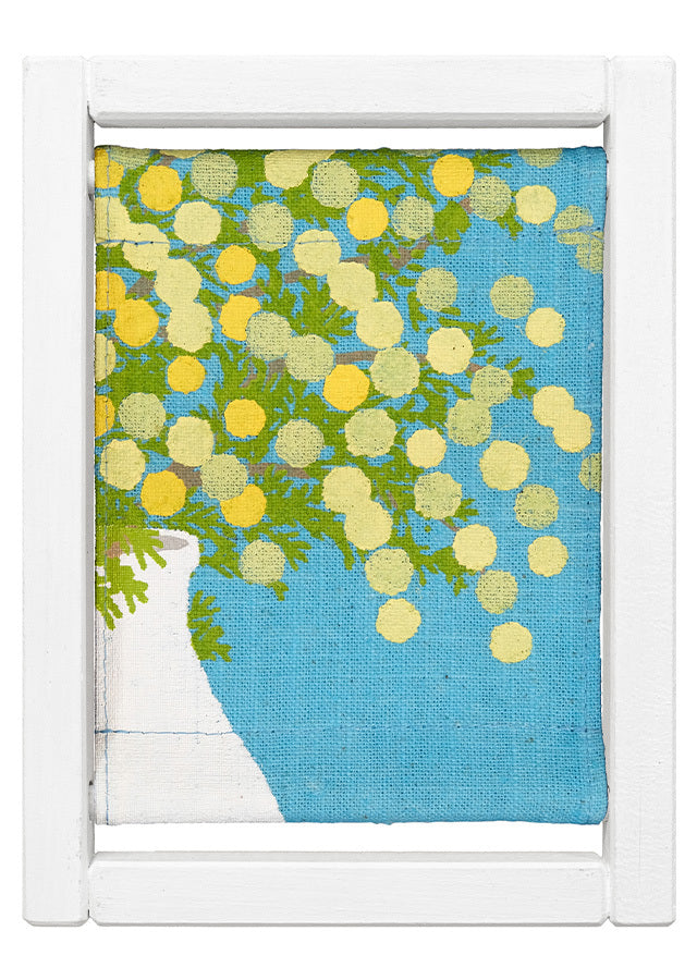 Koyomi Linen Art Frame, Mimosa Blue