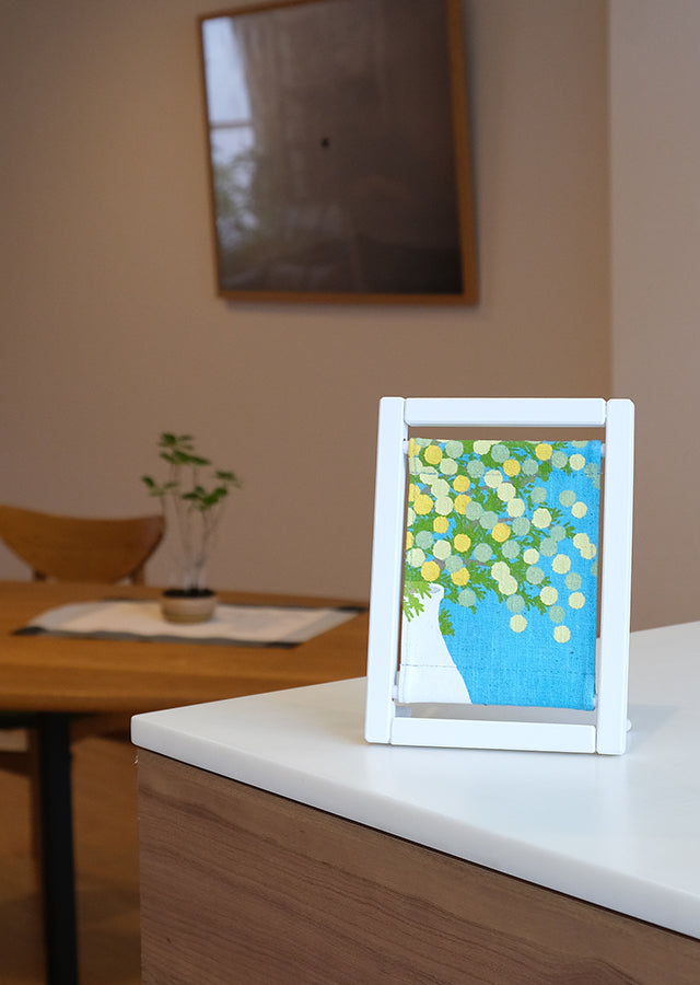Koyomi Linen Art Frame, Mimosa Blue — product image 2